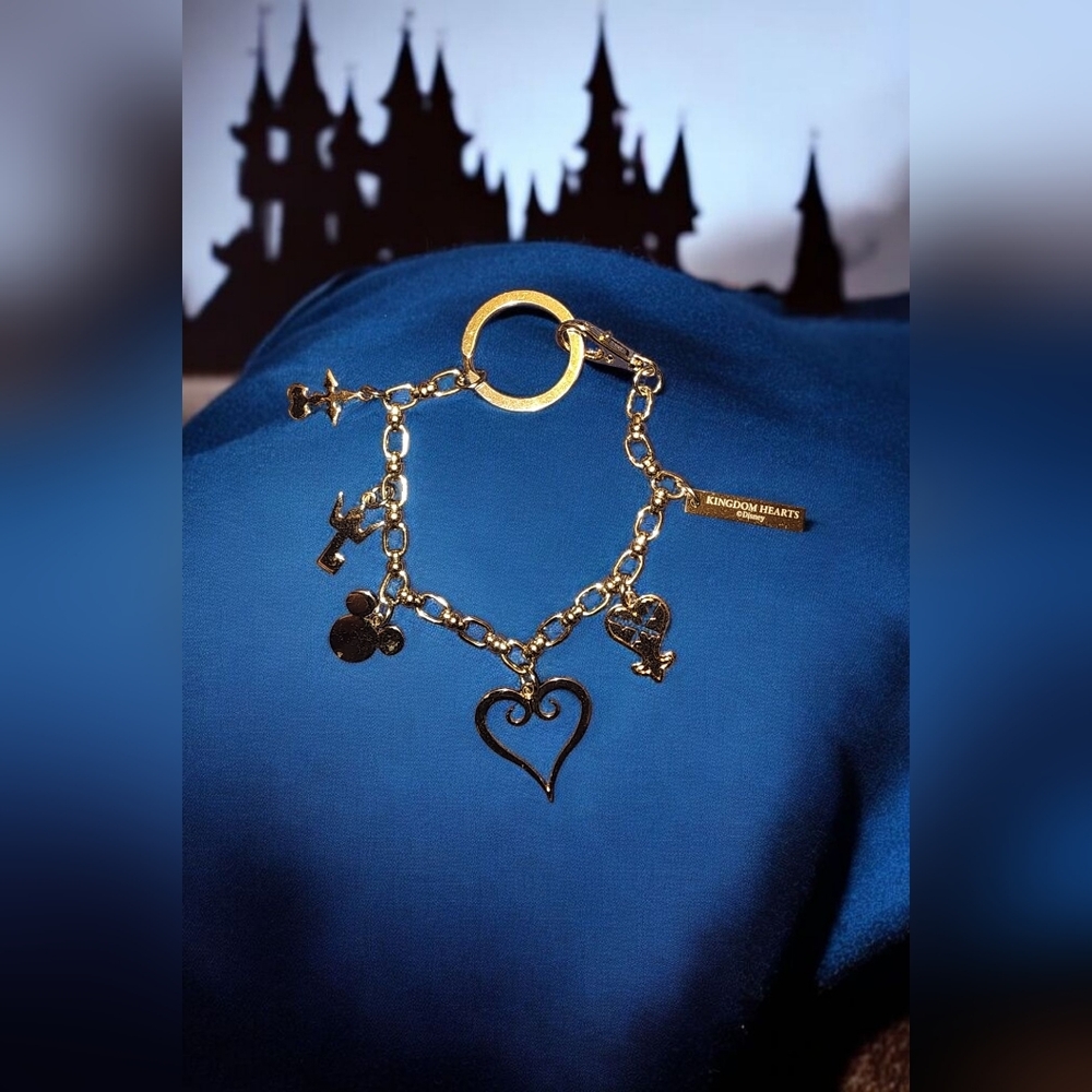 Kingdom Hearts III Monogram Bag Charm Square Enix Café Black Duty